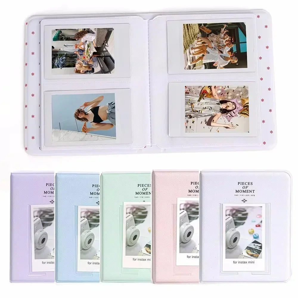 64 Pockets Photo Album Inch Pictures Storage Case Stamps Tickets Cards Organizer For Fujifilm Instax Mini 12/11/9 Oasis Select