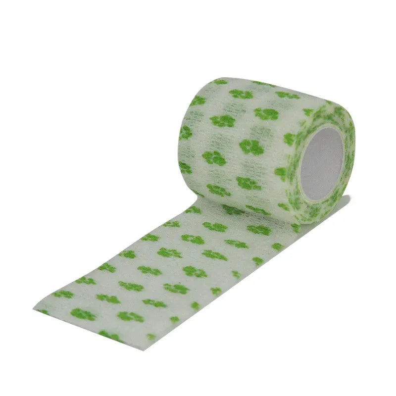 6/12/15Pcs Printed Medical Self Adhesive Elastic Bandage Colorful Sports Wrap Tape for Finger Joint Knee First Aid Kit Pet Tape Oasis Select