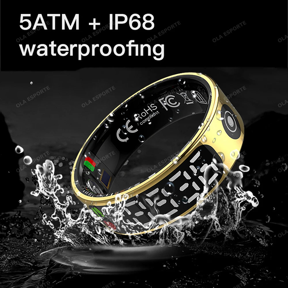 Smart Ring LED – Heart Rate, SpO₂ & Sleep Tracker | 5ATM