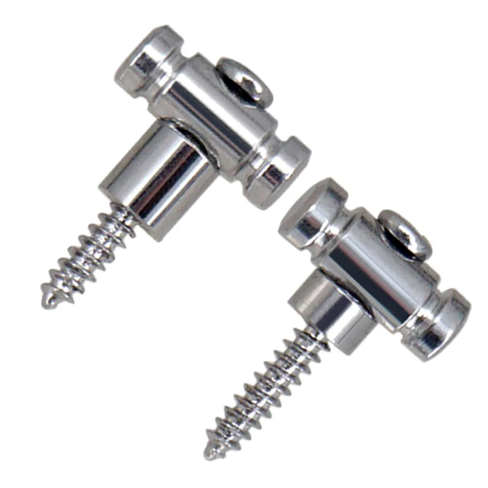 2Pcs Guitar Roller String Trees Retainer With Screws For Electric Guitars Parts Silvery/Black/Gold Guitar Guide Fit Telecaster Oasis Select Silver