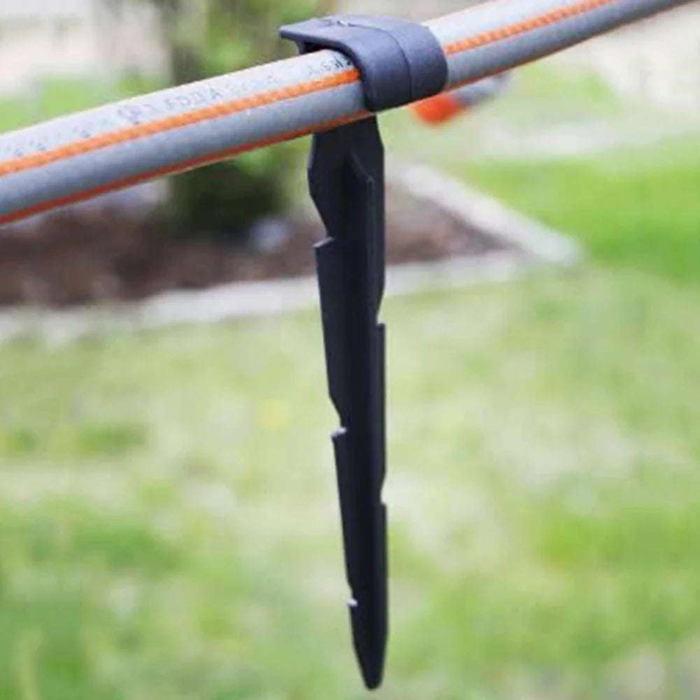 50pcs 16/20mm Hose Anchors Stakes Irrigation Tubing Holder Pipe Gardening Tools for Lawn Garden Flower Pot Greenhouse Tent Oasis Select