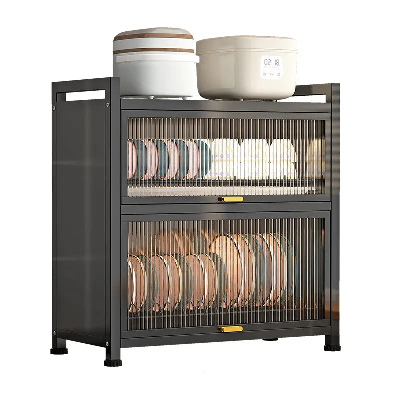 Kitchen cupboard storage box with door, dust-proof bowl rack, countertop, dish storage rack, chopsticks, dishes, drain rack Oasis Select