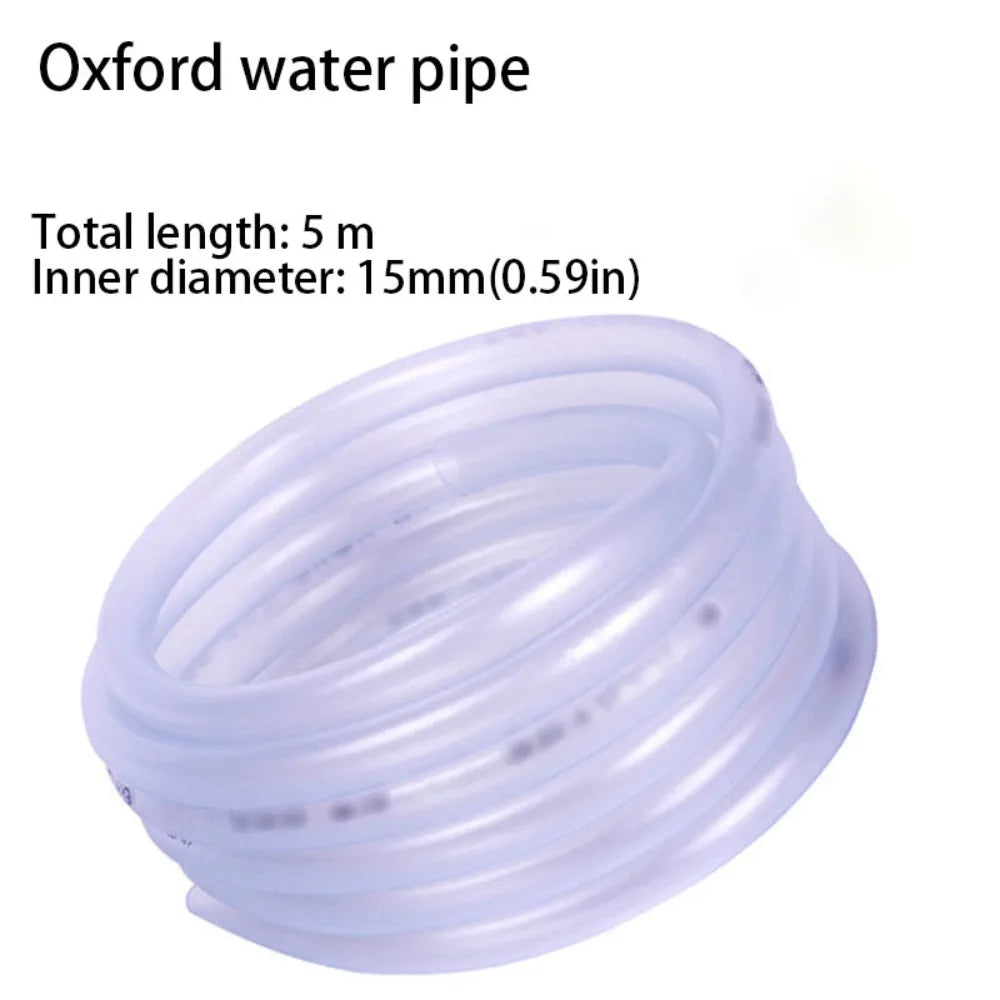 Clear Food-Grade Silicone Tubing 15mm – 5M Aquarium Hose