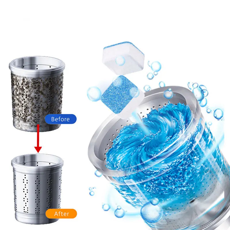 Washing Machine Cleaning Effervescent Tablets – Descaling Cubes