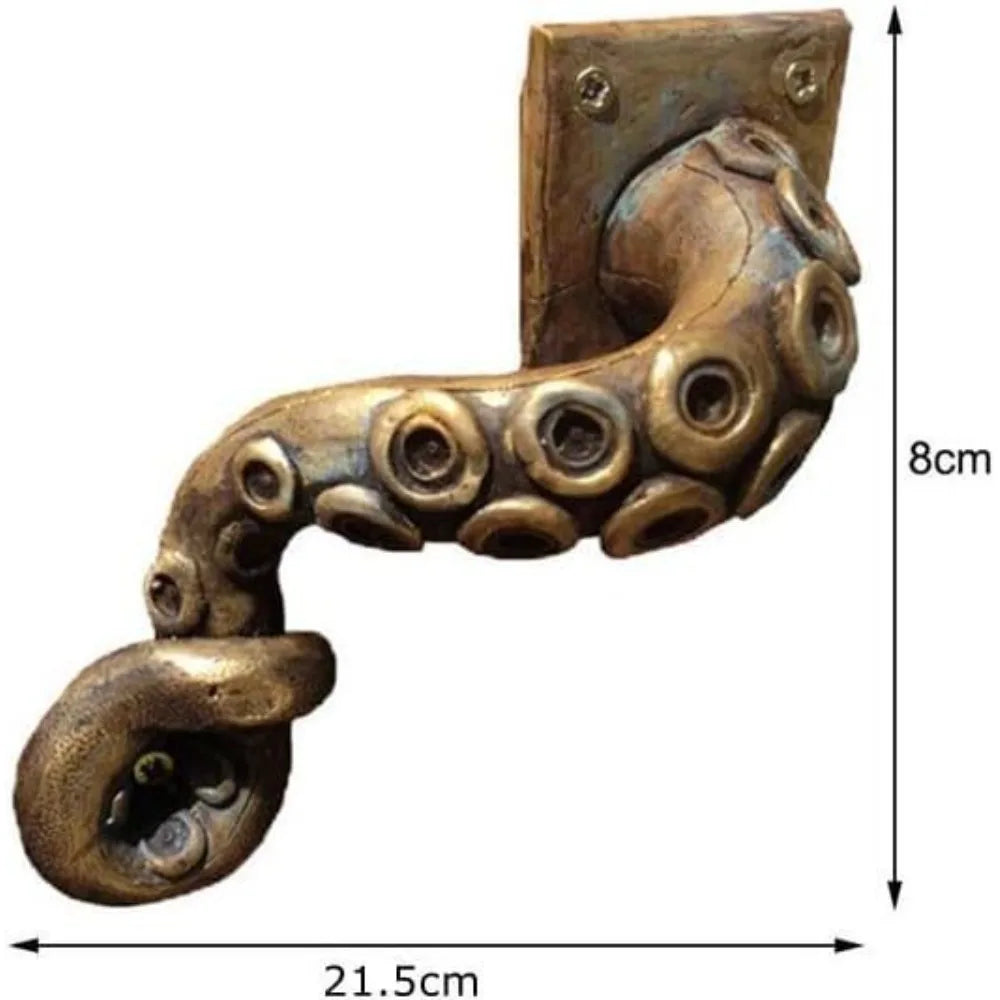 Animal Style Vintage Octopus Door Knob Outdoor Hook Furniture Drawer Bar Pulls Handle Hardware Ancient Pull Home Decoration Oasis Select OOO