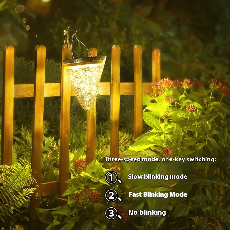 Outdoor Solar Lamp String, Household Villa Outdoor LED Courtyard Waterproof Garden Decorative Chandelier Oasis Select