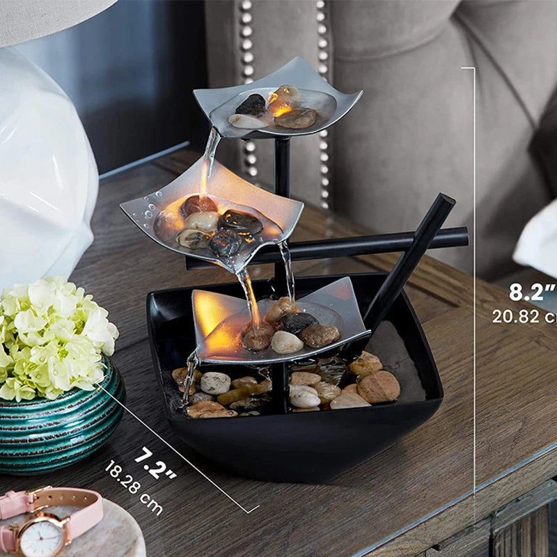 Water Decoration Tabletop Fountain Crafts Office Water Fountain Feng Shui Decoration Home Accessories Oasis Select