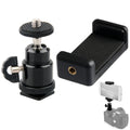 Universal Hot Shoe Phone Clip Holder – 1/4" Screw DSLR Mount