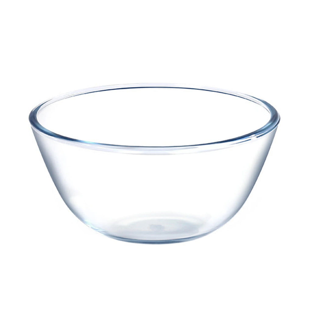 Clear Thickened Glass Mixing Bowl – Microwave & Dishwasher Safe