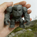 3D Printed Huge Rock Monster Statue Gothic Stone Creature Figurine Art Craft Ornament Decor for Desktop Home Bookshelf Display Oasis Select Giant rock monster