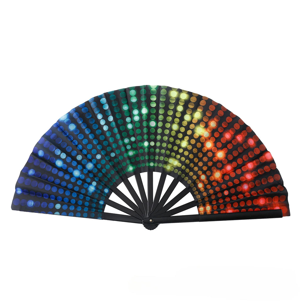 Boots The Ground Hand Fan Foldable Country Line Dance Fan Portable Large Popping Fan For Dance Practice Party Performance Oasis Select
