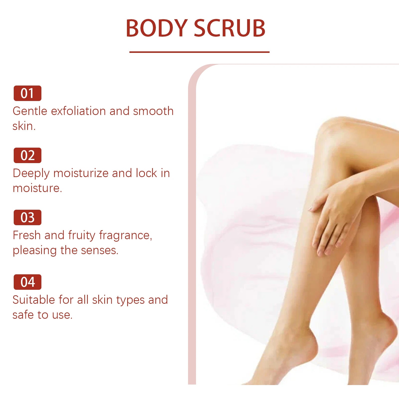 EELHOE Body Scrub – Exfoliating, Brightening & Moisturizing Body Exfoliating Scrub Oasis Select