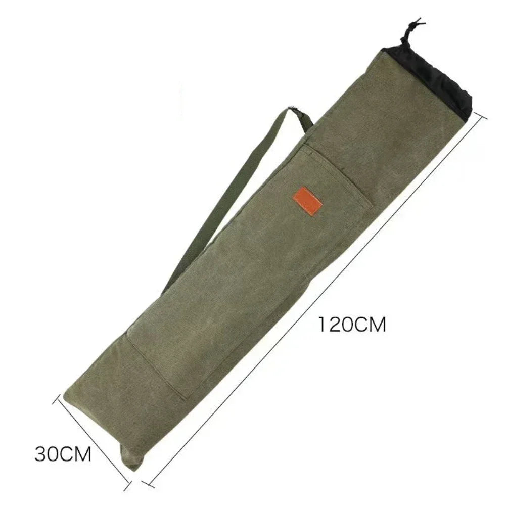 Fishing Rod Carrying Bag 120/130/140cm Canvas Portable Large Capacity Waterproof Storage Bag Fishing Equipment Accessories Oasis Select Green 1.2M