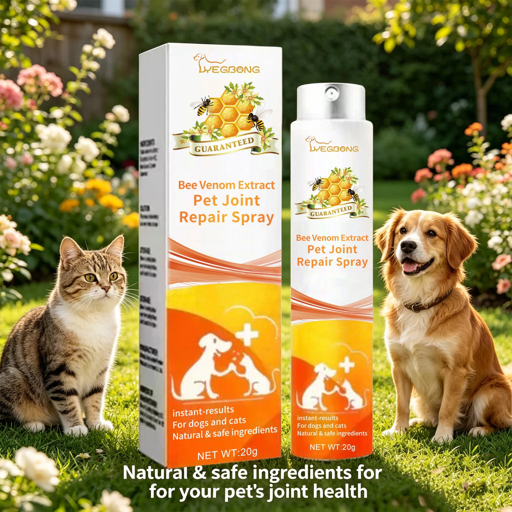 Bee Venom Pet Joint Repair Spray for Pets Relieves Discomfort and Strengthens Weak Muscles Promotes Flexibility Pet Bone Care Oasis Select