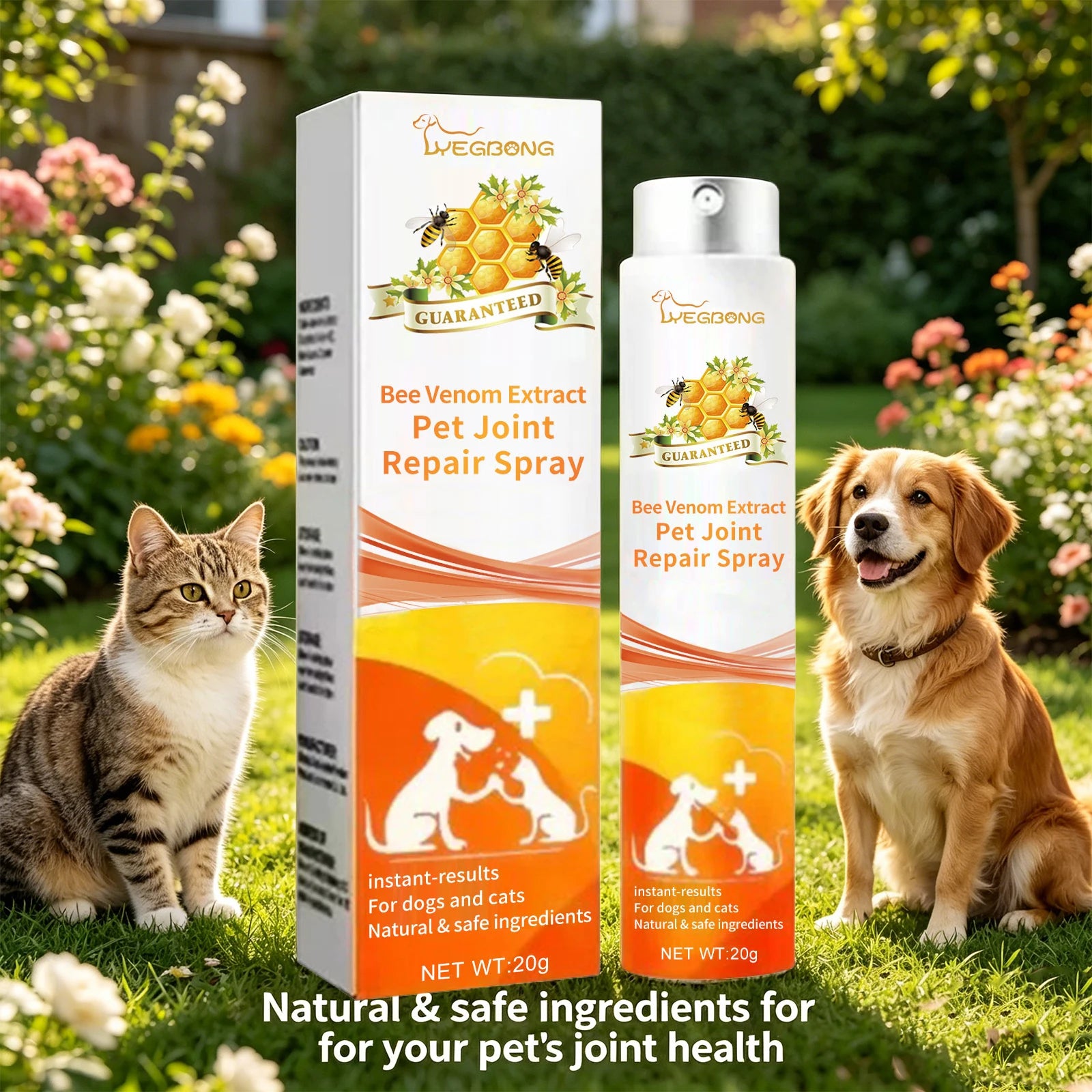 Bee Venom Pet Joint Repair Spray for Pets Relieves Discomfort and Strengthens Weak Muscles Promotes Flexibility Pet Bone Care Oasis Select