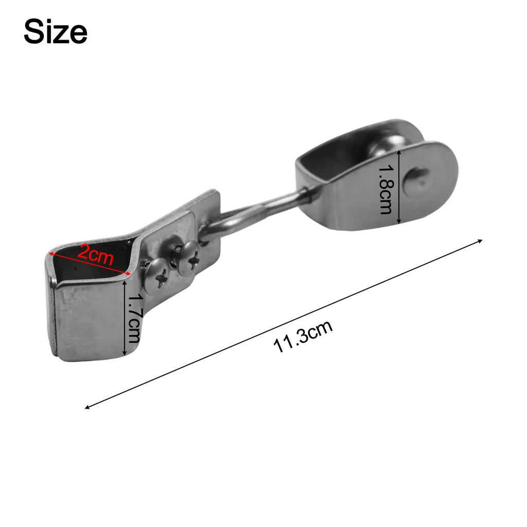 10pcs Pulley Hanging Pipe Clamps Wave Shade Sail Hardware For Indoor Pergolas Wave Canopy Shade Sail Installation Accessories Oasis Select