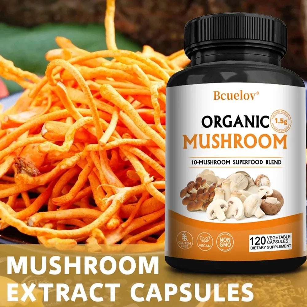 Mushroom Complex Capsules – Focus, Immunity & Memory Support