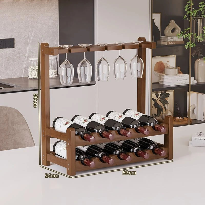 Wine rack Solid wood wine rack Shelf Living room wine cabinet Display cabinet holder Oasis Select