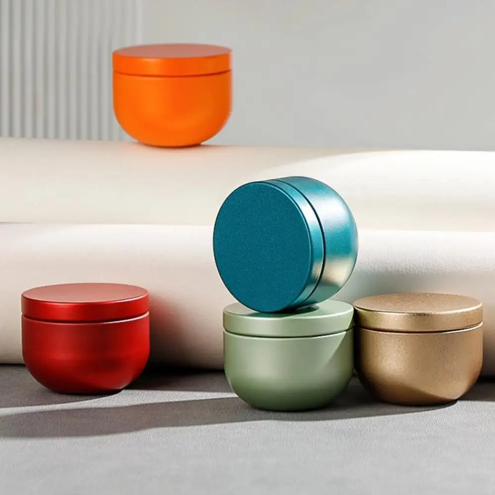 Portable Solid Color Mini Tin Box Tea Sealed Jar Packing Boxes Jewelry Candy Small Storage Can Coin Earring Headphones Gift Case Oasis Select
