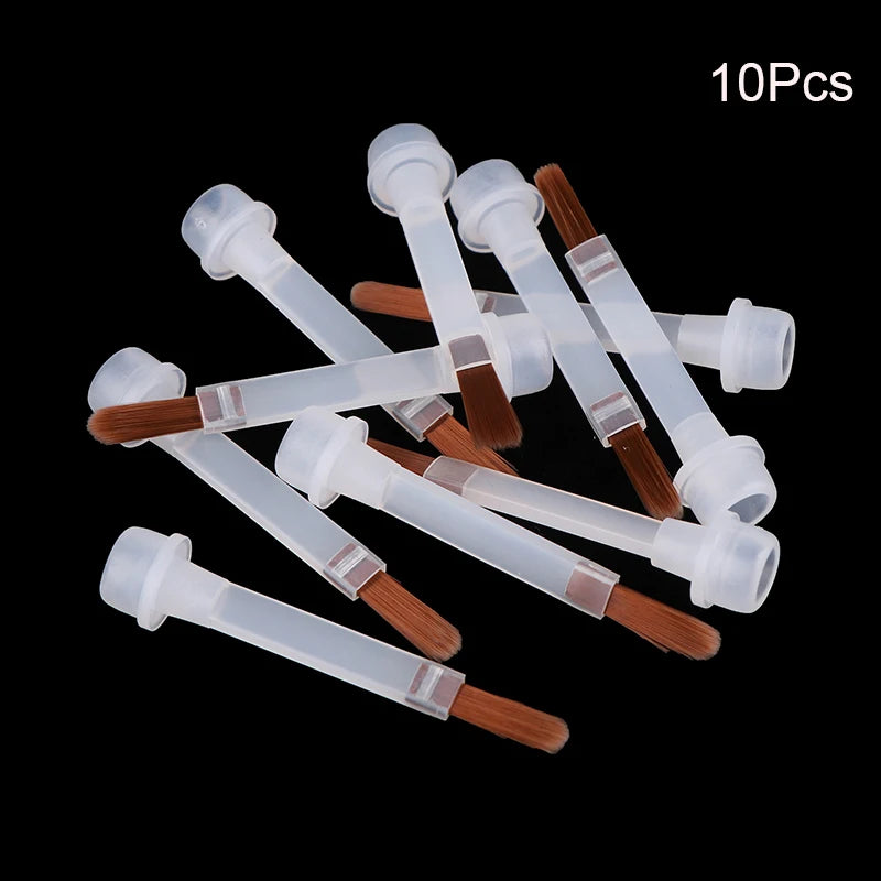 5/10/20Pcs Disposable Nail Polish Brush For 15ml Nail Polish Bottle Replacement Brush Brown Hair Nail Art Brush Applicators Oasis Select 10Pcs