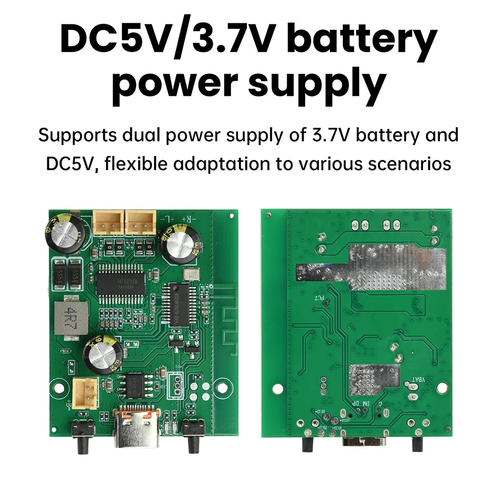 10W+10W 2.0 Channel Digital Stereo Sound Power Amplifier Board TWS 2*10W Bluetooth Module DC5V 3.7V Amplifiers AMP Oasis Select