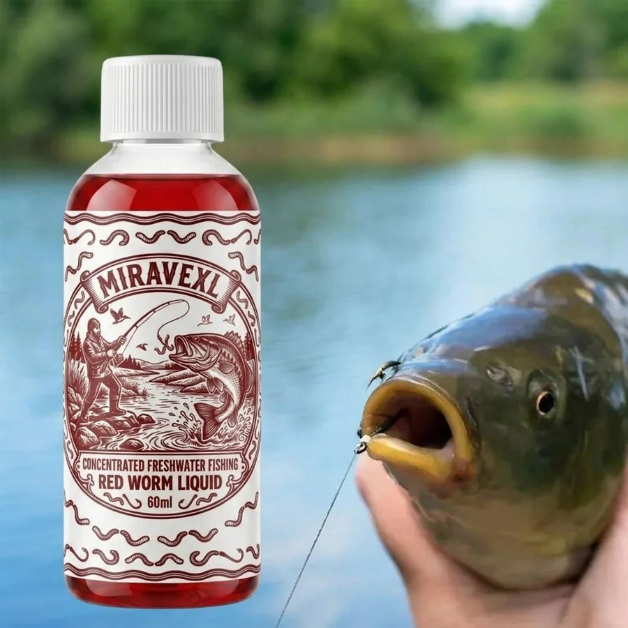 Concentrated Red Worm Liquid Fish Attractant Fishing Bait Additive Strong Scent Freshwater Carp Crucian Fishing Tackle Oasis Select