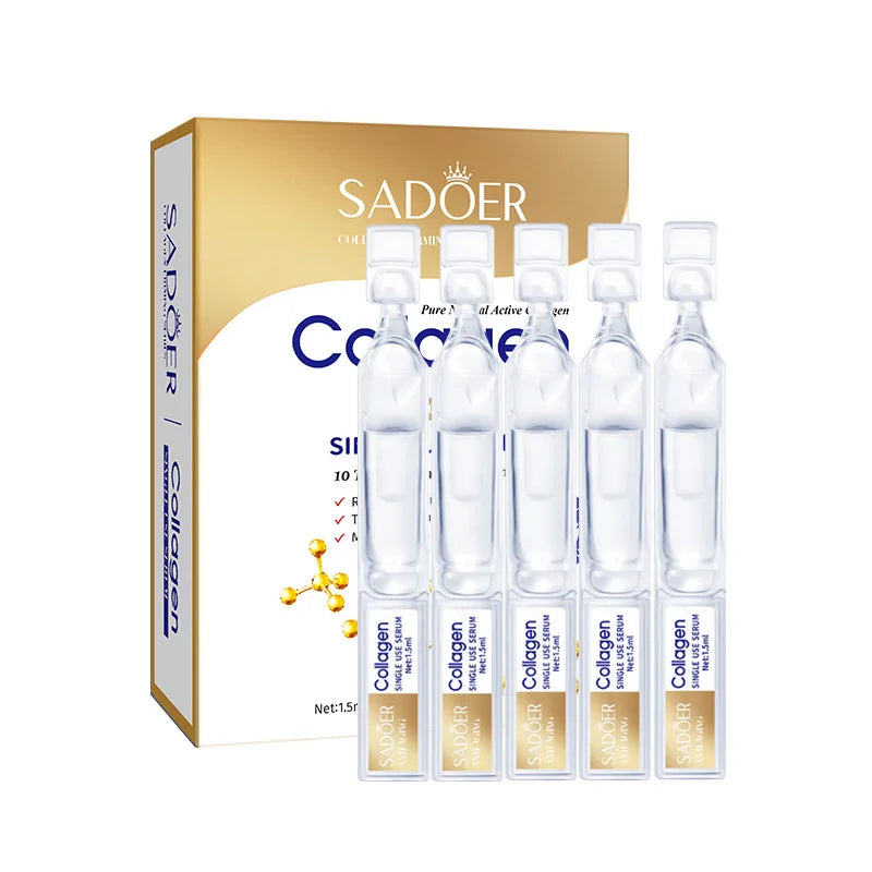 SADOER Collagen Anti-Wrinkle Face Serum | 15 Single-Use Vials Collagen Face Serum Oasis Select 1Pc