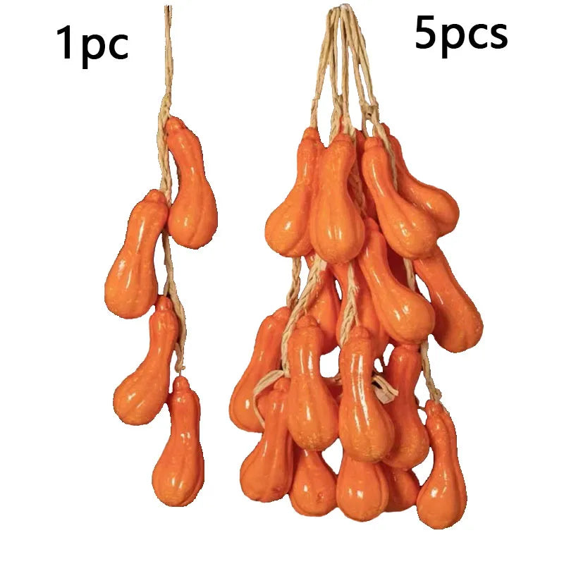 Artificial Simulation Food Vegetables Fake Chili Pepper Fruits Grapes Photography Props For Home Decoration Christmas Wall Decor Oasis Select Curved Pumpkin