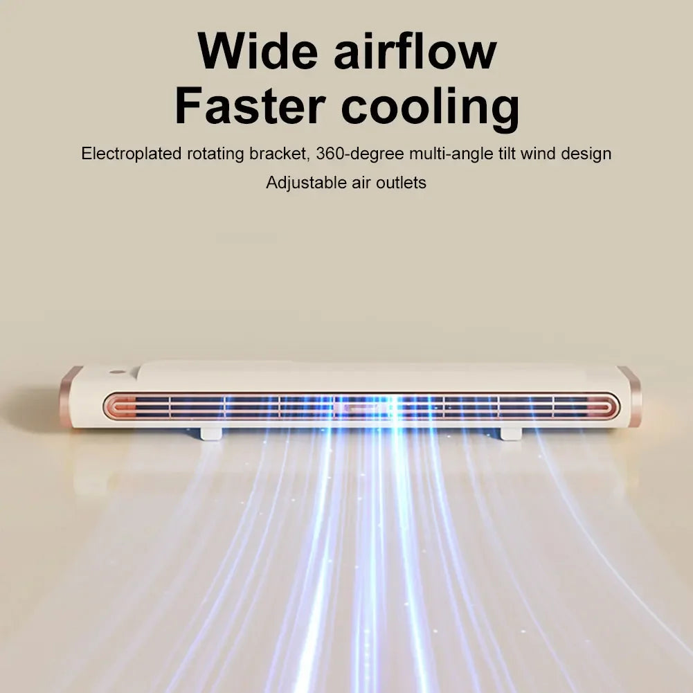 Bladeless USB Tower Fan – Desk & Hanging for Home Office