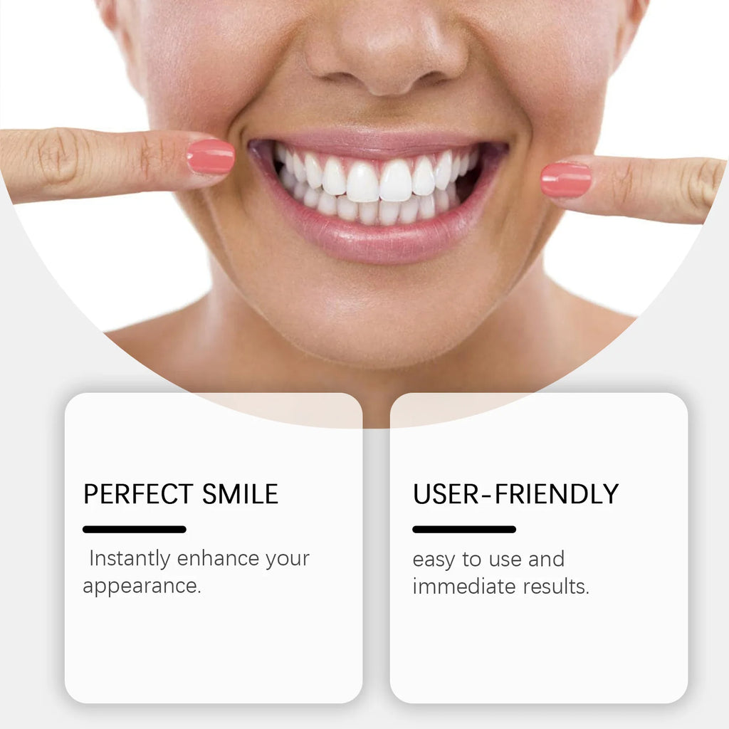 Comfortable Smiling False Teeth Snap On Veneers Denture Cover Gaps Stain Orthodontic Brace Temporary Silicone Denture For Adult Oasis Select