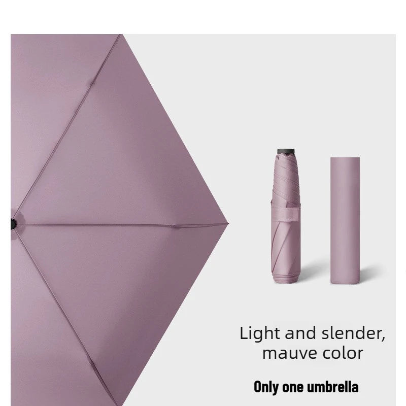 Ultra-light Ultra-fine Carbon Fiber Umbrella Black Sunscreen Sun Rain