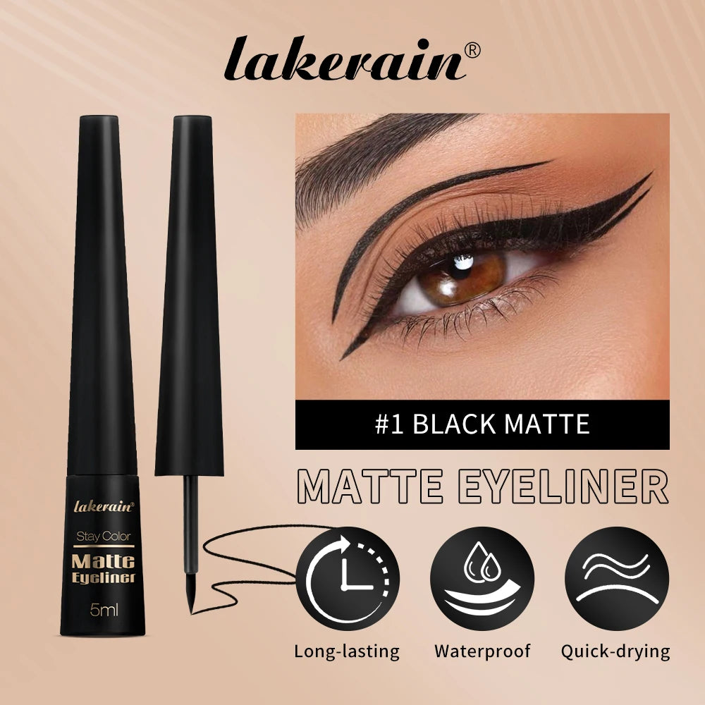 3Colors Matte Waterproof Liquid Eyeliner Pencil Sweatproof Quick Dry Easy To Wear High Pigment Brown Liquid Eyeliner Eye Makeup Oasis Select