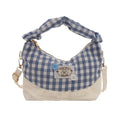 Women's Plaid Bow Dumpling Crossbody Canvas Bag | Handbag