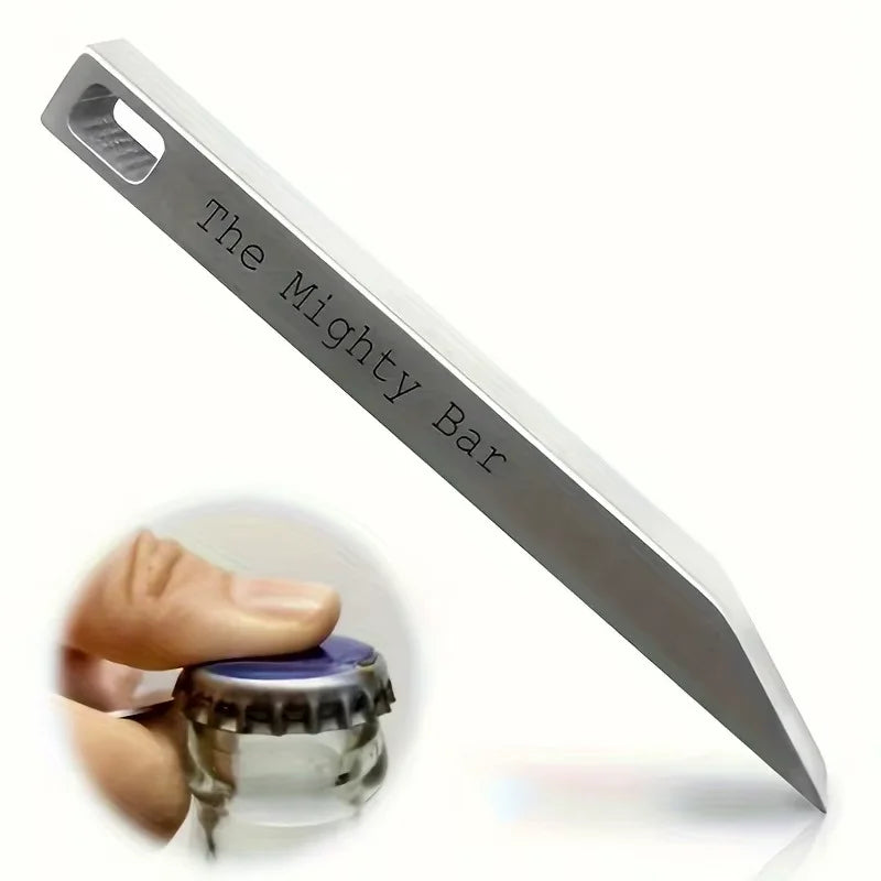 Mighty Bar Pocket Knife & Bottle Opener - Heavy Duty Stainless Steel Keychain, Edc Multitool For Everyday Carry Oasis Select 1PC