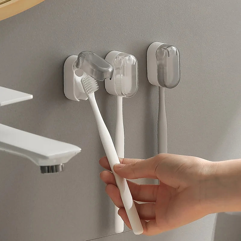 Dust-Proof Toothbrush Holder With Cover Bathroom Wall Hanging Punch-Free Simple Toilet Electric Toothbrush Holder Oasis Select