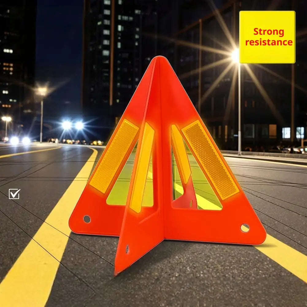 Emergency Reflective Warning Triangle – Road Breakdown Safety Sign