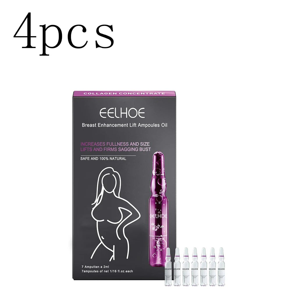 Beautiful Bust Ampoule Essence Gentle Moisturizing, Firming, Plumping, Full and Lifting Breast Care Essence Oasis Select 4boxed