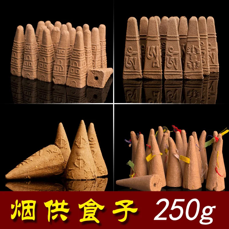 250g Natural Tibetan Incense Bulk Backflow Cone Aroma Therapy Home Fragrance Relax Refresh Home Fragrance Products Oasis Select