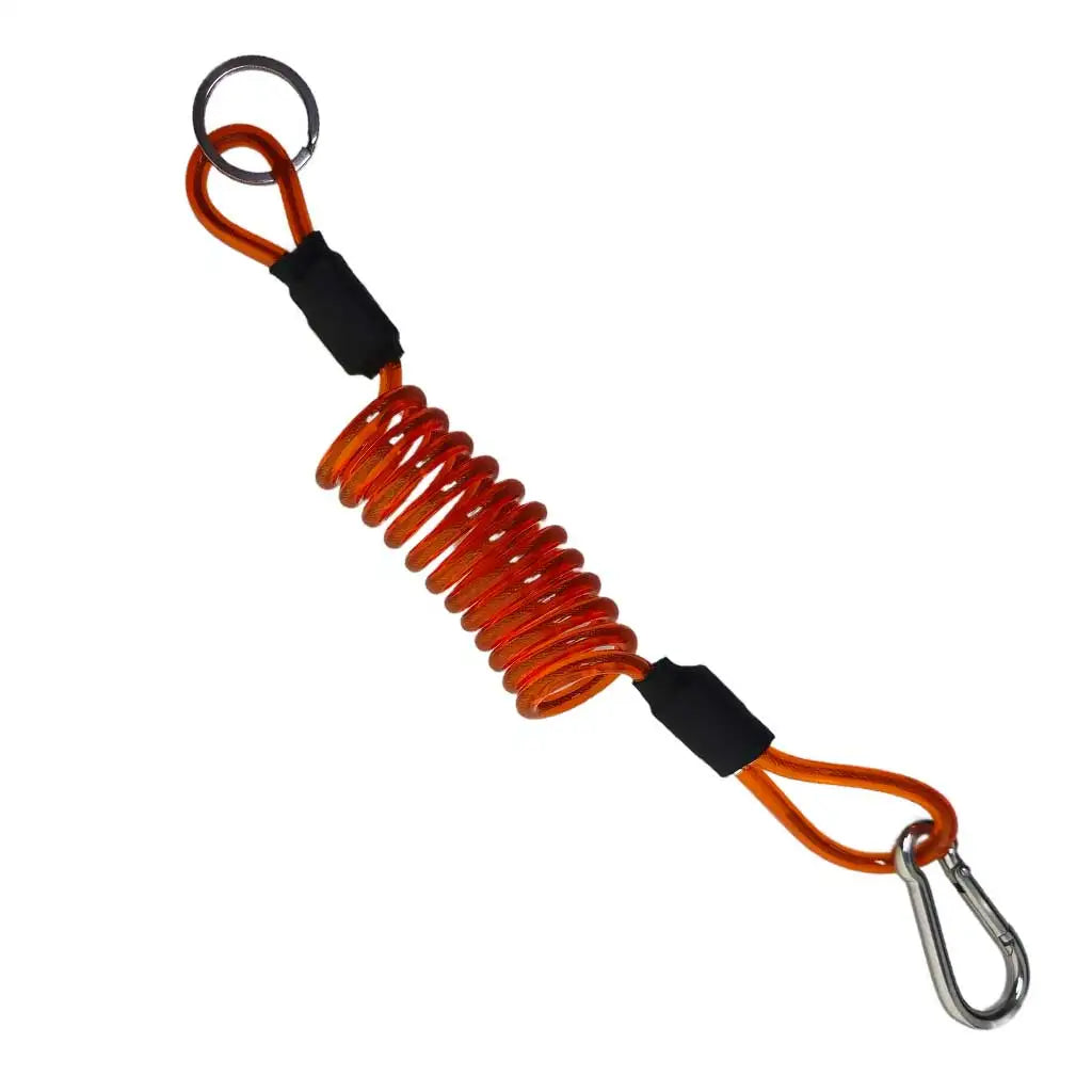 Coiled Breakaway Safety Cable With Stainless steel Snap Hook For Trailer Caravans Towing Vehicles Oasis Select