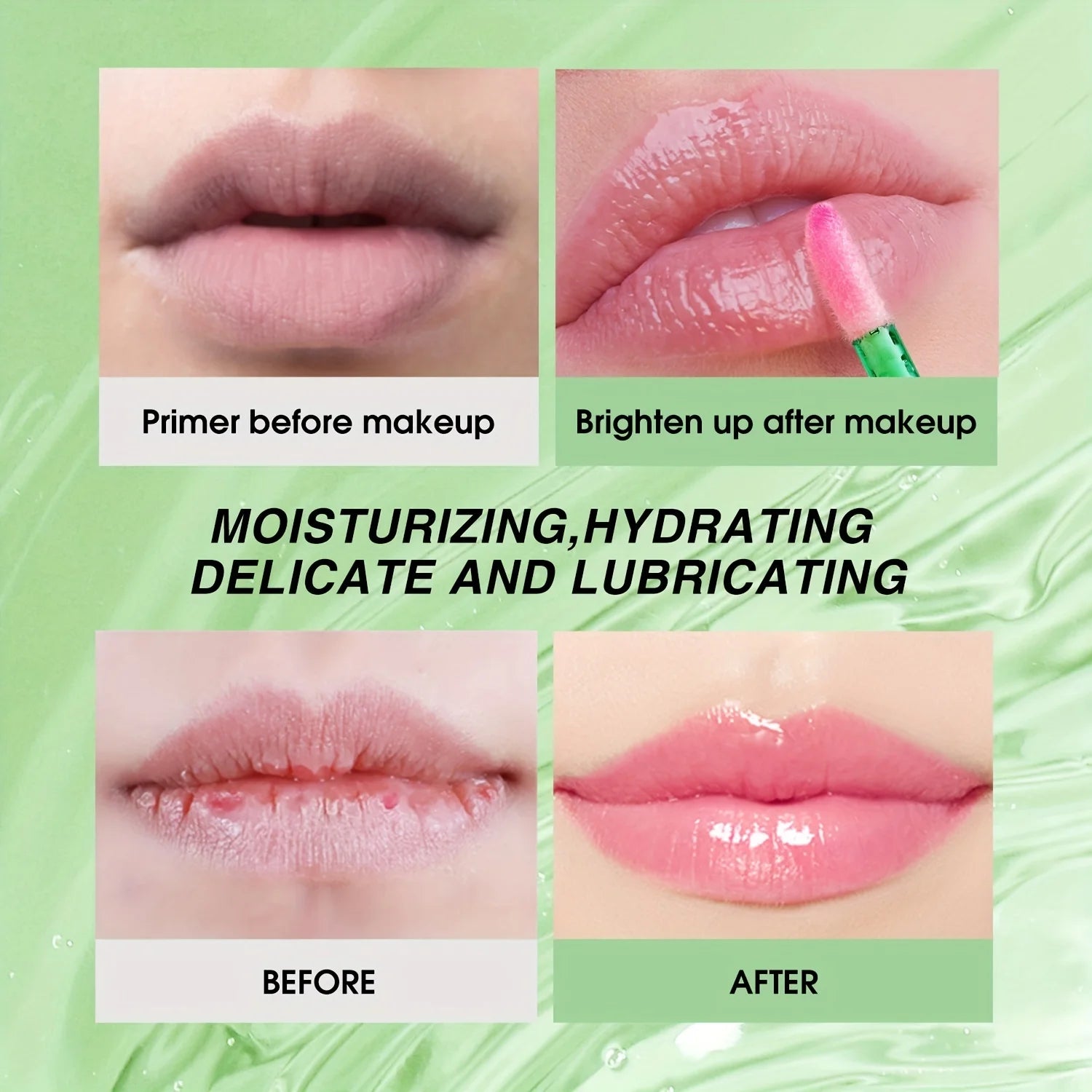 Aloe Vera Moisturizing Lip Oil – Hydrating Tinted Lip Gloss