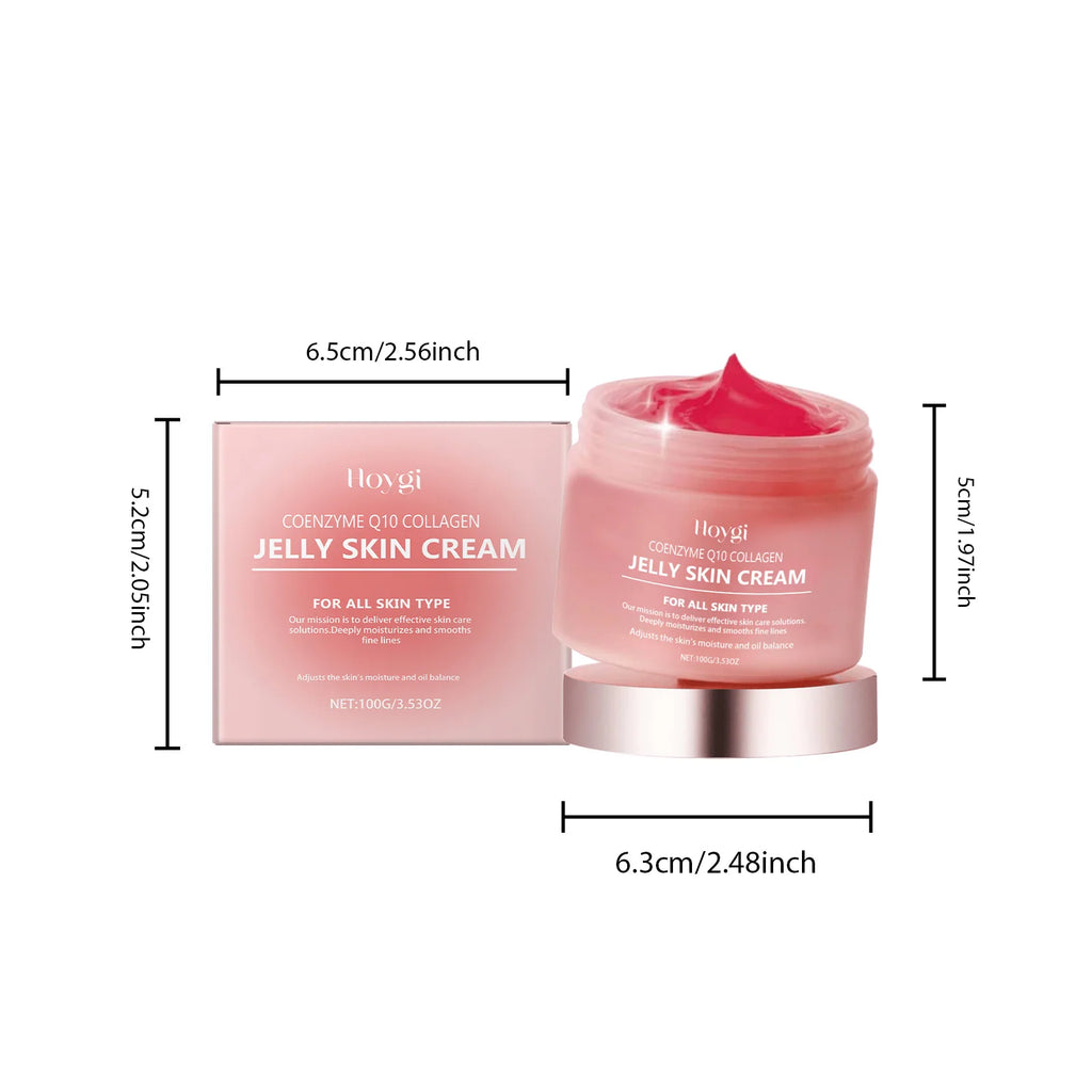 Collagen Jelly Cream Deeply Moisturizing Smooth Skin Tightening Fade Fine Lines Soothing Brightening Hydrating Facial Gel Cream Oasis Select