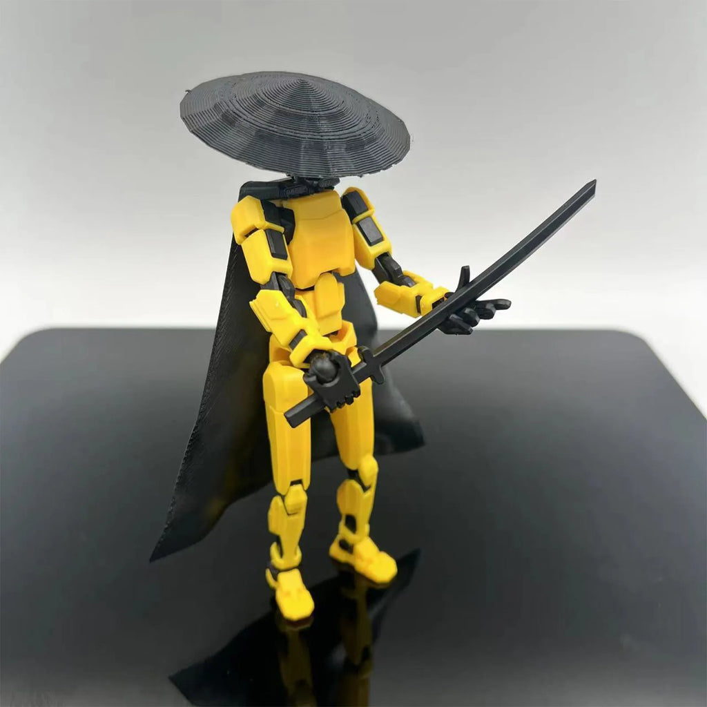 Lucky 13 3D Printed Movable Robot Action Figure & DIY Mannequin Robot Action Figure Oasis Select F One Size