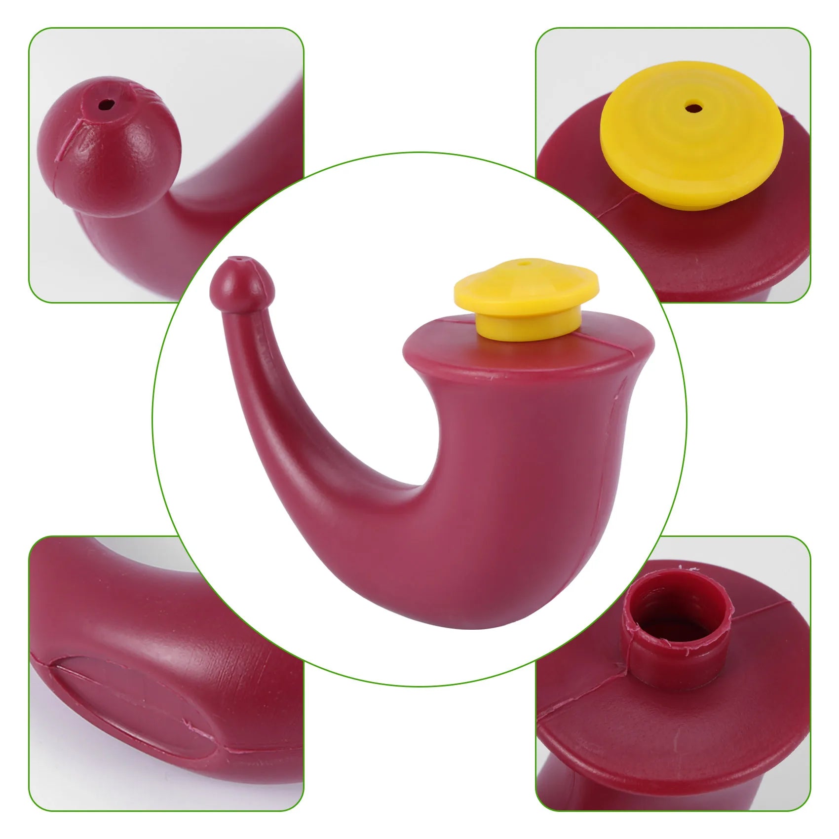 Yoga Nasal Neti Pot Rinsing Nose Wash System Sinus Irrigation Sinuses 200mL Oasis Select
