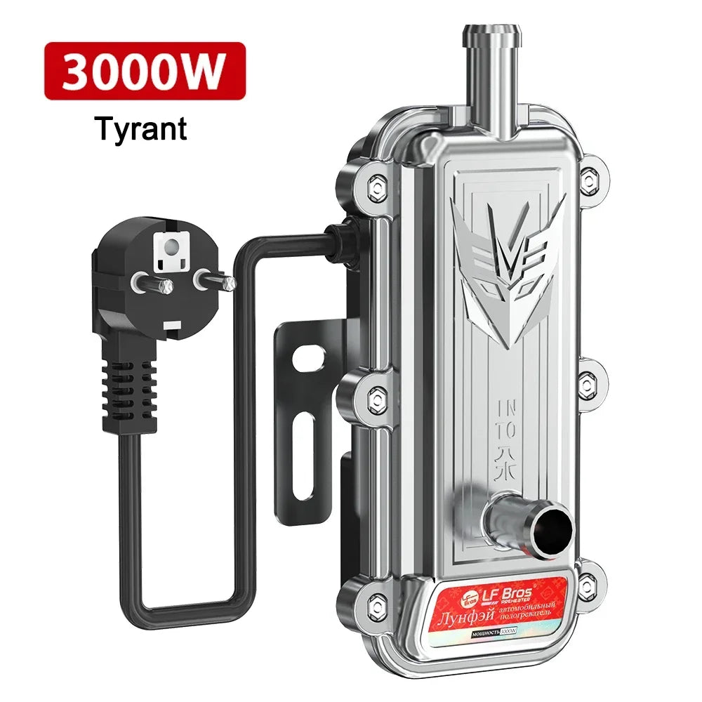 3000W Car Engine Heater Diesel Auto Engine Antifreeze Preheater 220V Truck Coolant Heater Parking Heater Car Heating Accessories Oasis Select B 1
