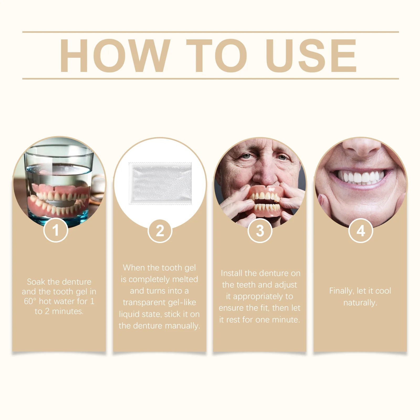 Silicone Denture Care Set – Comfortable Fit & Better Smile