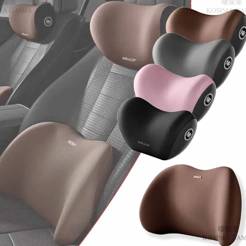 Car Pillow Headrest Neck Pillow Memory Foam Cervical Lumbar Support Car Headrest Back Pad Back Pillow Office Car Interior Acces Oasis Select