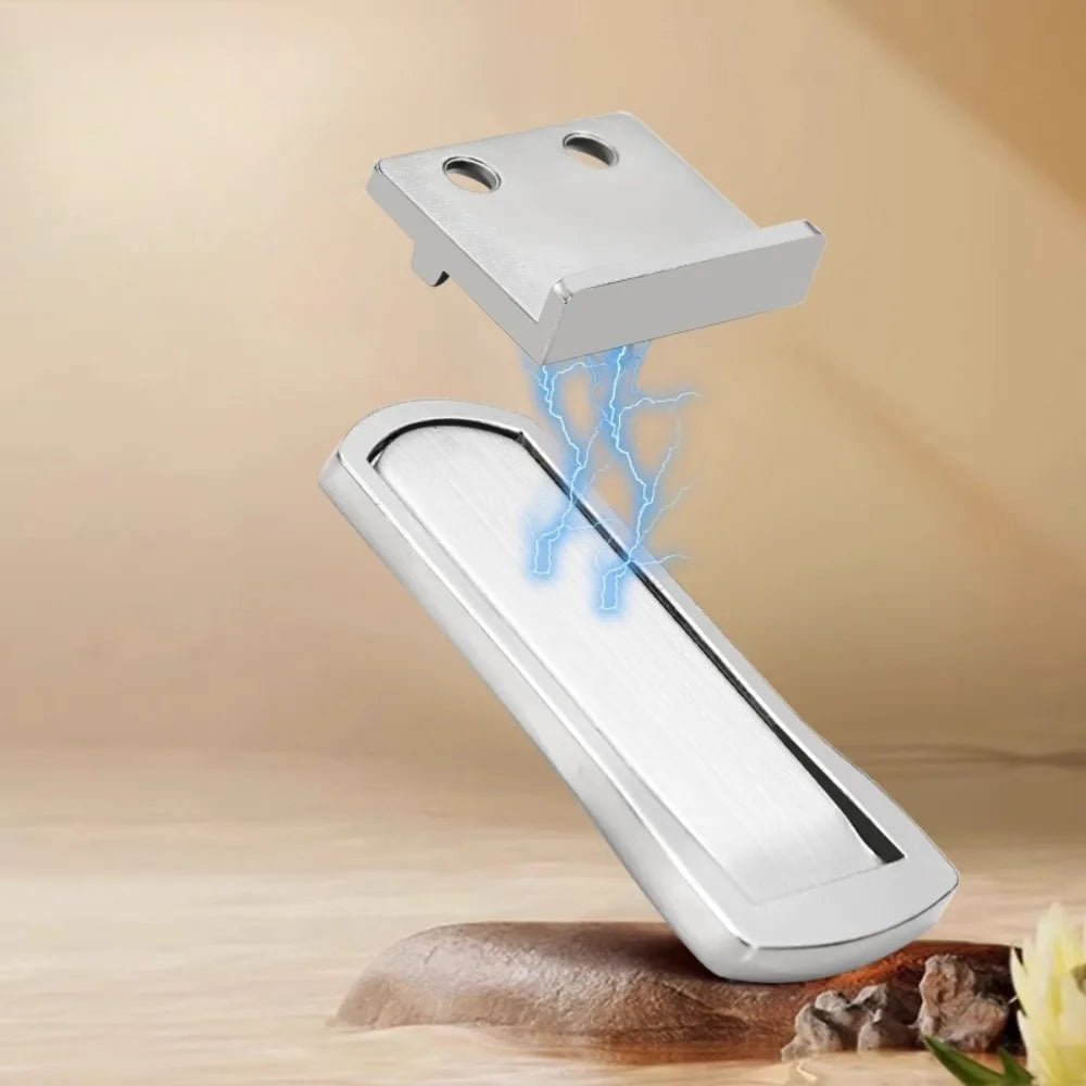 Non Perforated Ultra-thin Invisible Minimalist Suction Suitable for Extremely Narrow Framed Glass Doors Household Door Suction Oasis Select
