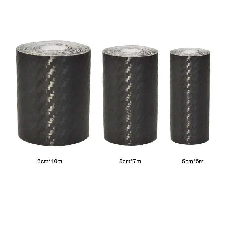 1/3/4pcs 7/5/3/1m Car 3D Carbon Fiber Sticker Threshold Anti Slip Protector Luggage Bumper Side Mirror Anti Scratch Tape Sticker Oasis Select