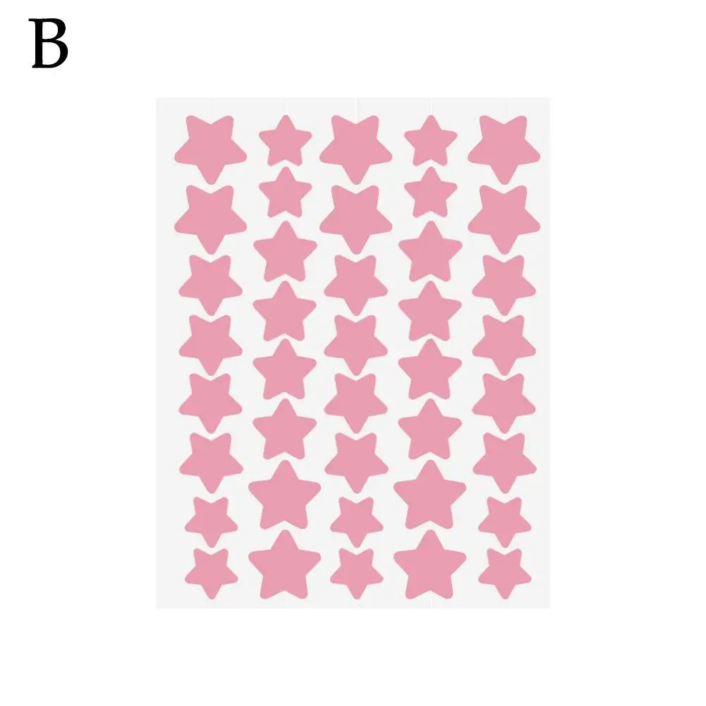 40pcs Colorful PE Pimple Patches Cute Star Shaped Pimple Cover Sticker Invisible Pimple Cover Removal Pimple Patch Oasis Select B CN