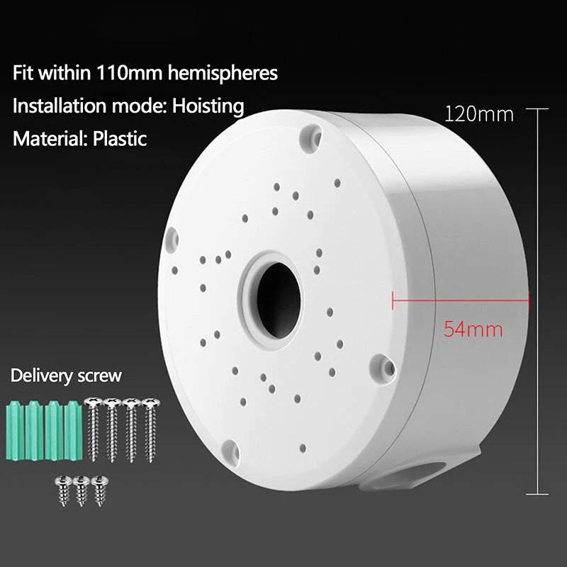 1 PC CCTV Camera Junction Box Cable Deep Base For Dome/IP Camera Waterproof Mount Bracket Plastic Base Surveillance Dome Bracket Oasis Select